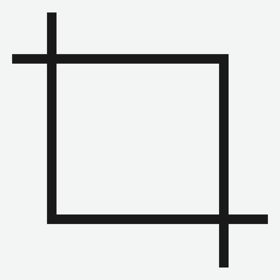 Screenshot Icon. Crop Icon. vector