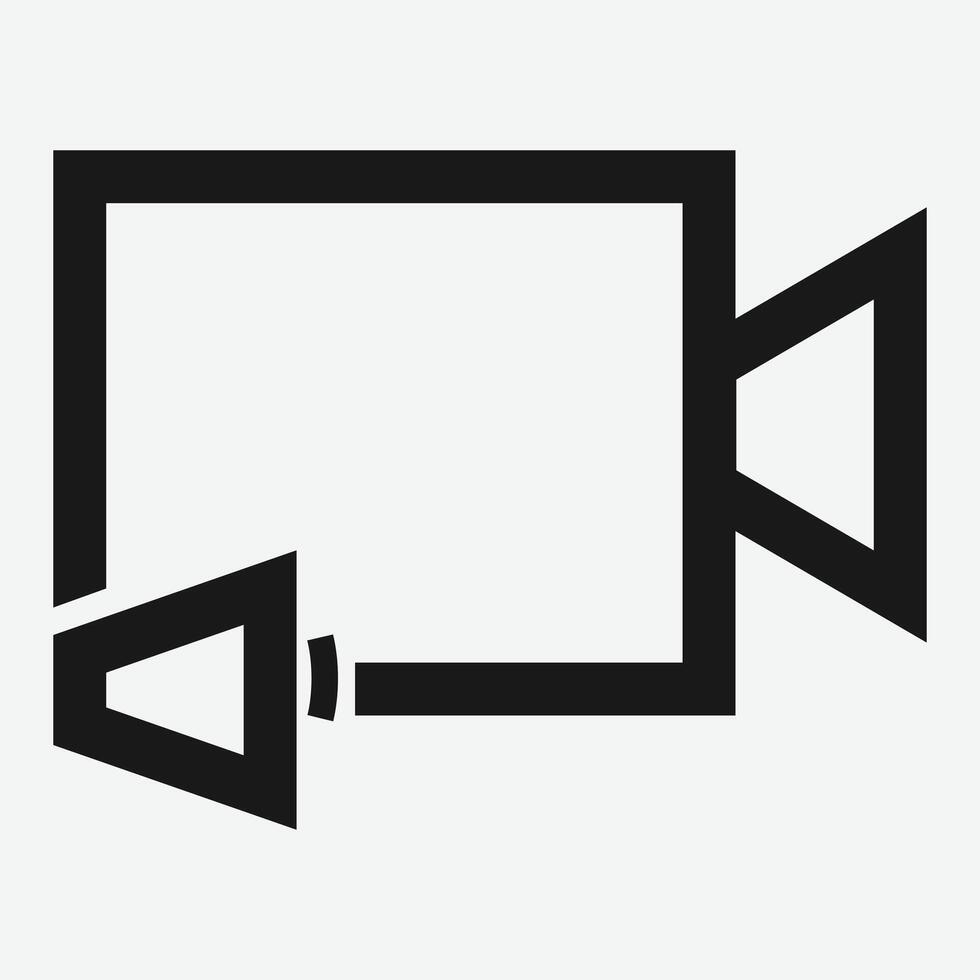 Screen Record Icon. Camera Recorder. Videos Record Icon. Screen Recorder. vector