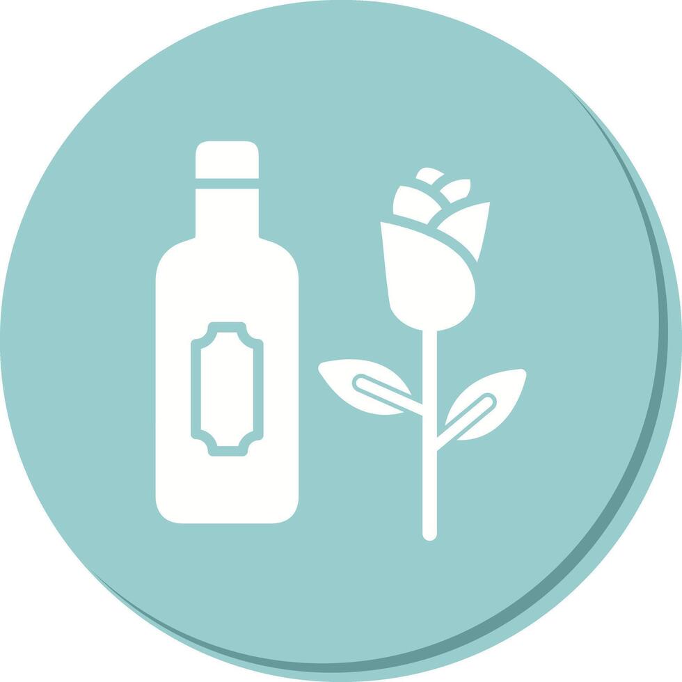 Wine and Roses Icon Design vector