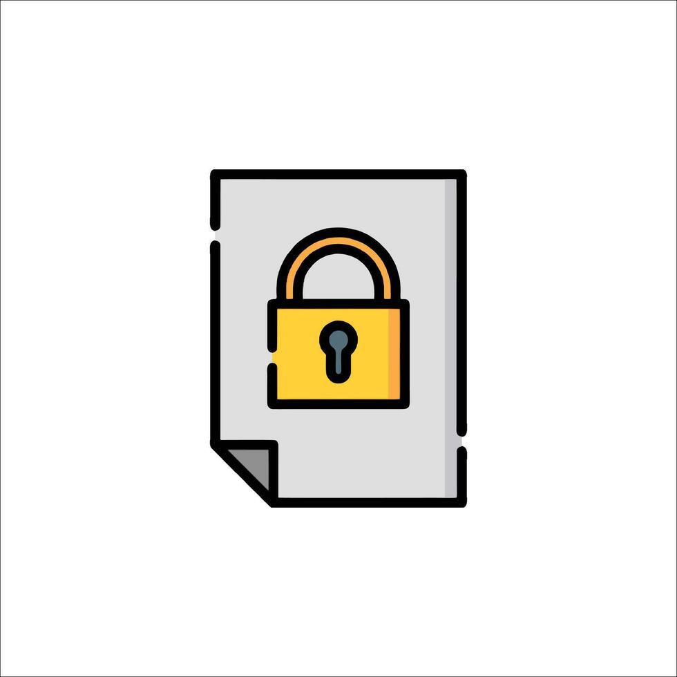 A padlock icon on a white background vector