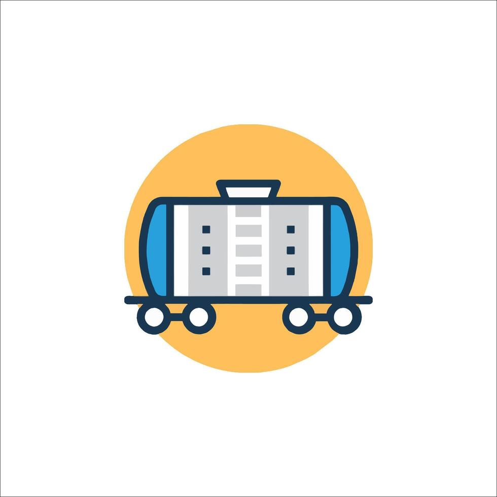 A train icon on a white background vector