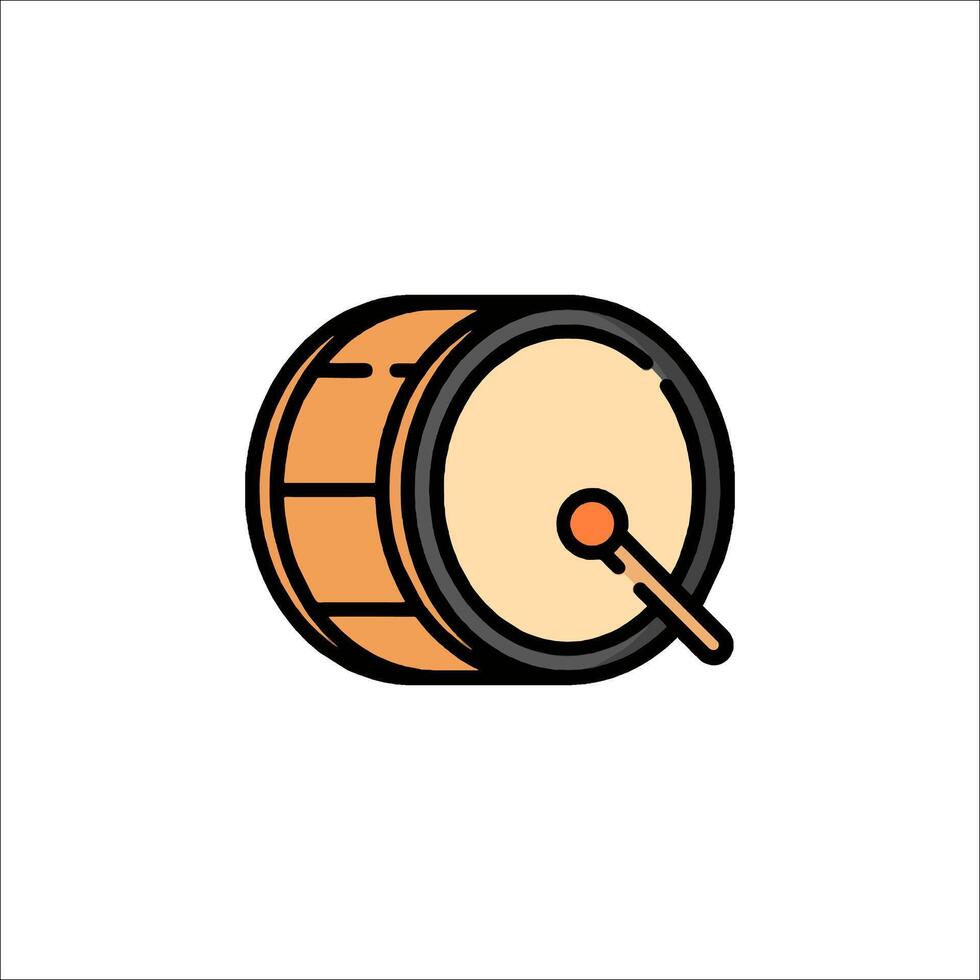 A drum icon on a white background vector