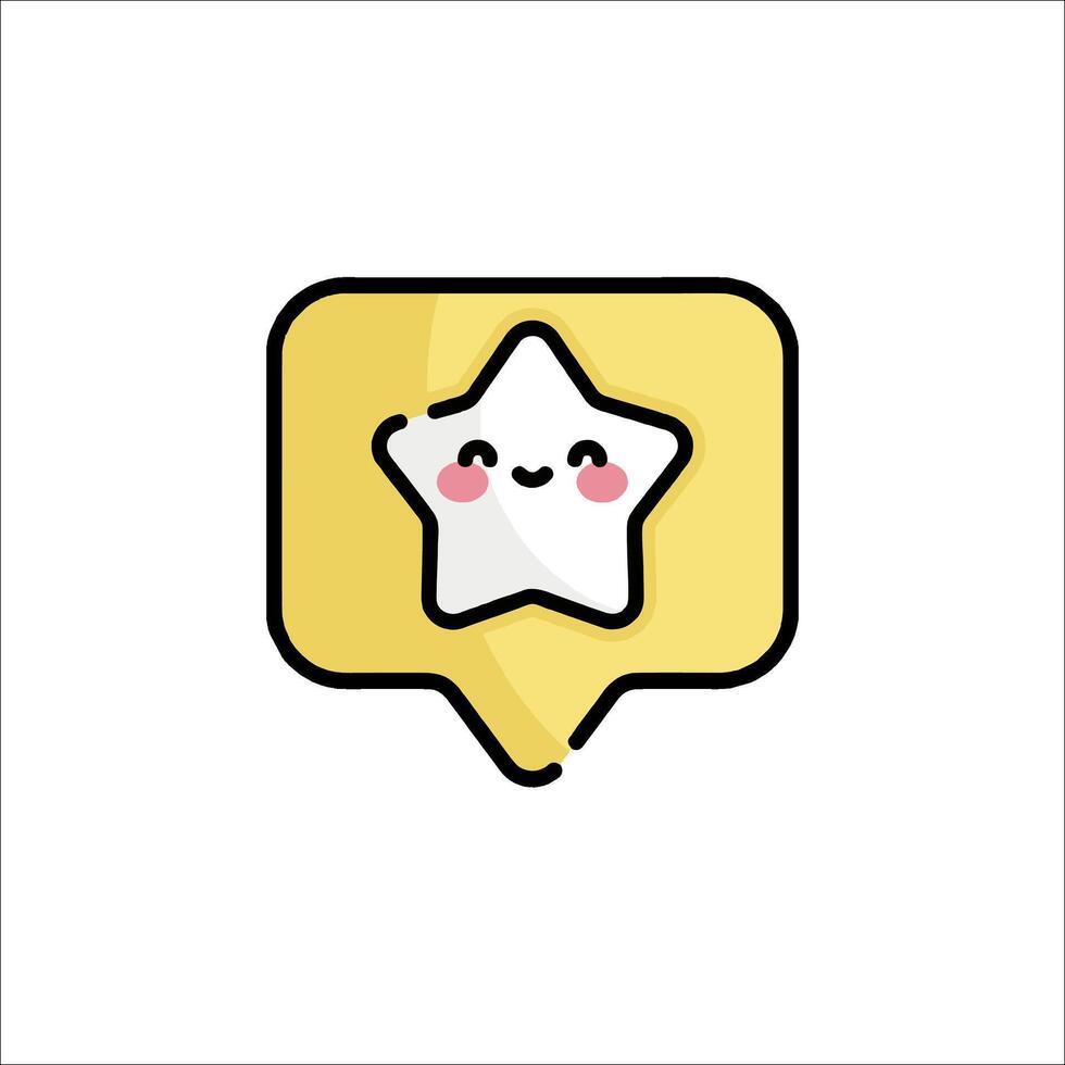 A star with a smiley face on it vector