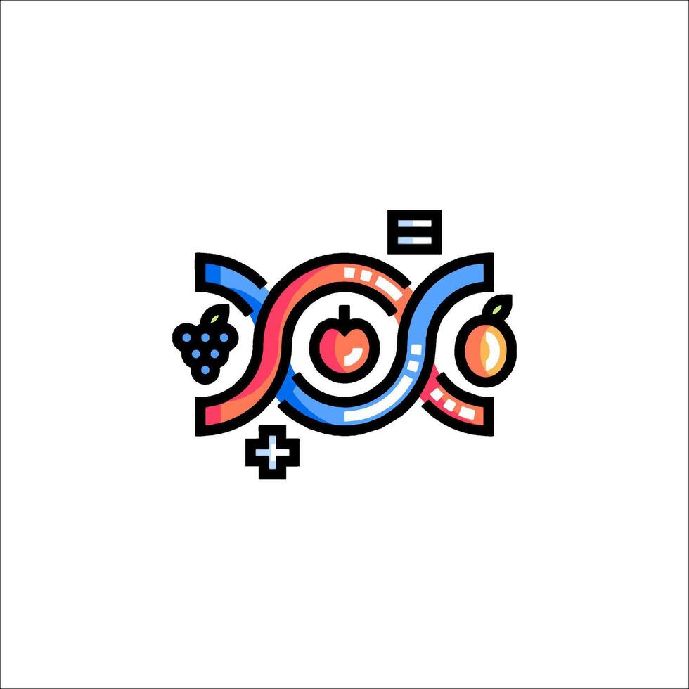 A colorful logo for a company that sells fruit vector