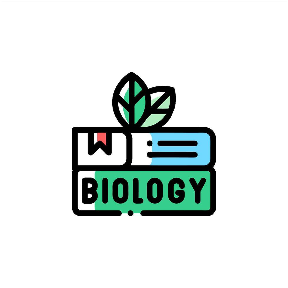 The logo for biology vector