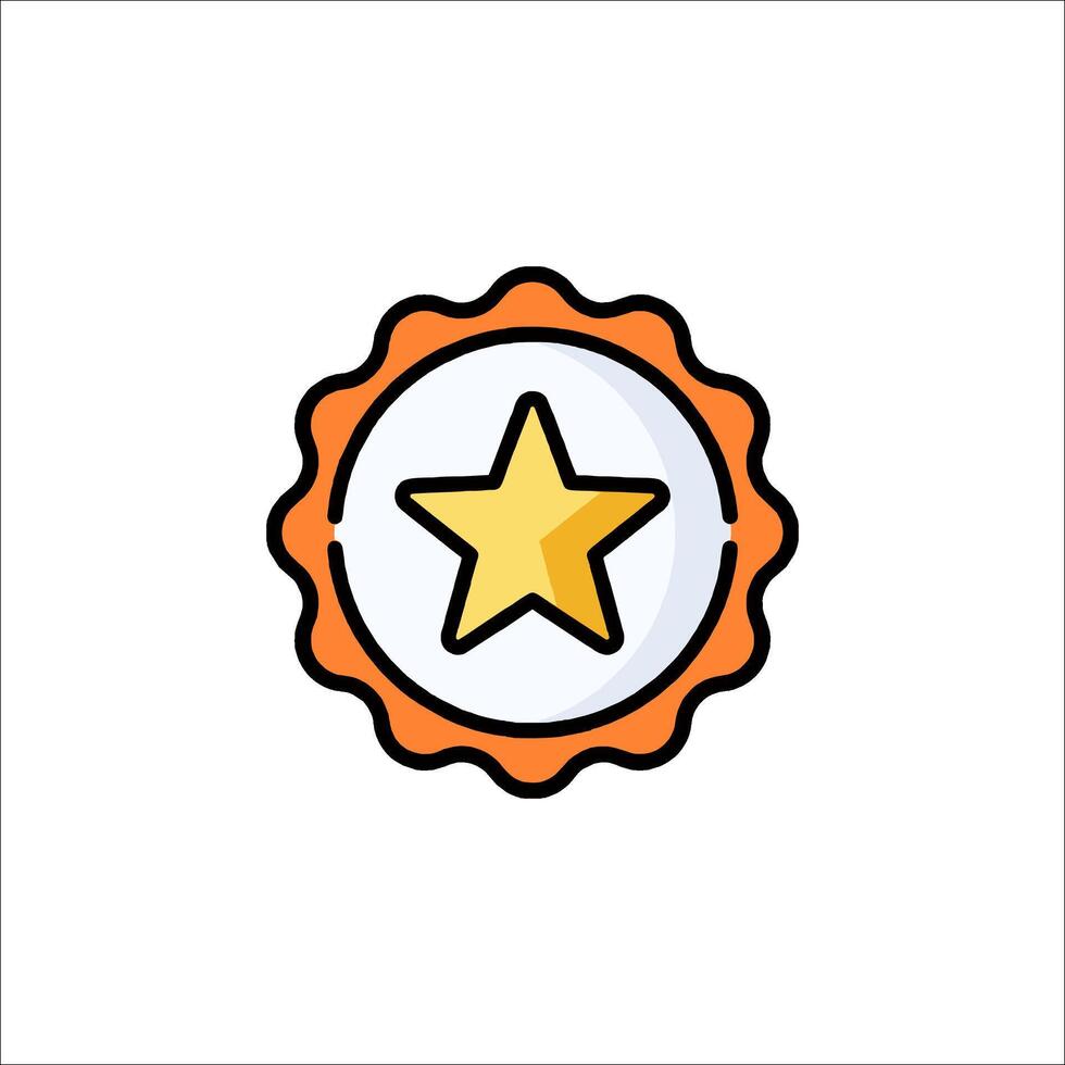 A star icon with a star on it vector