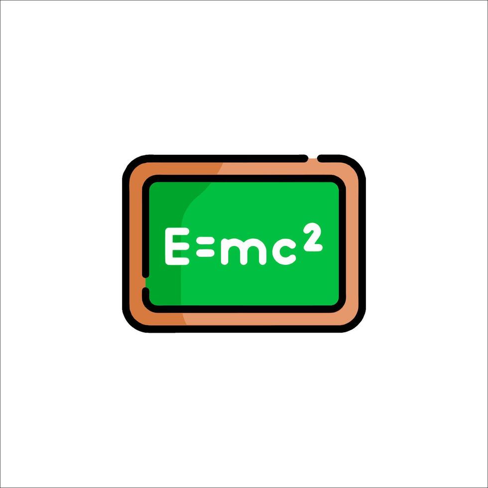 The equation on a blackboard vector
