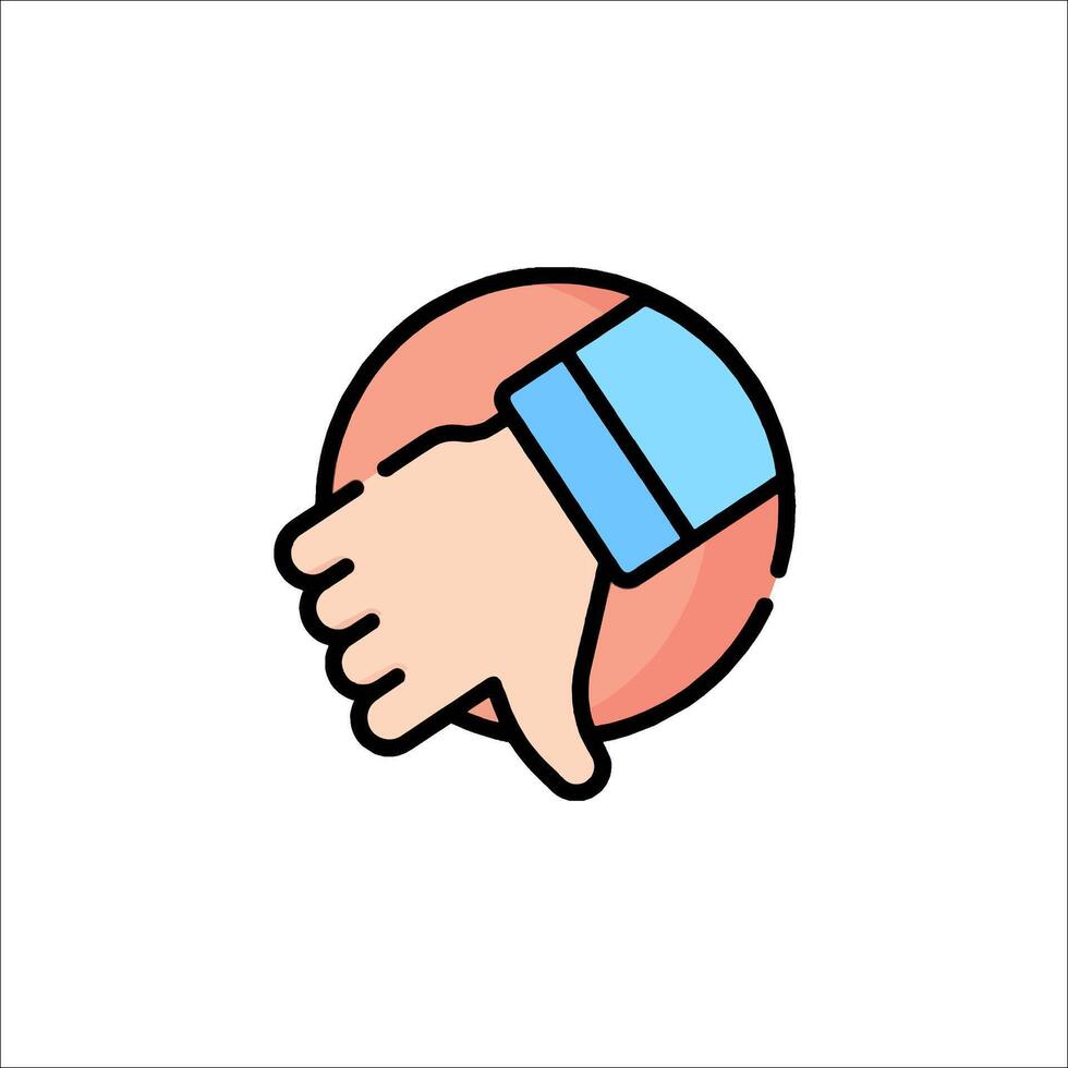 A hand holding a thumb up in a circle vector