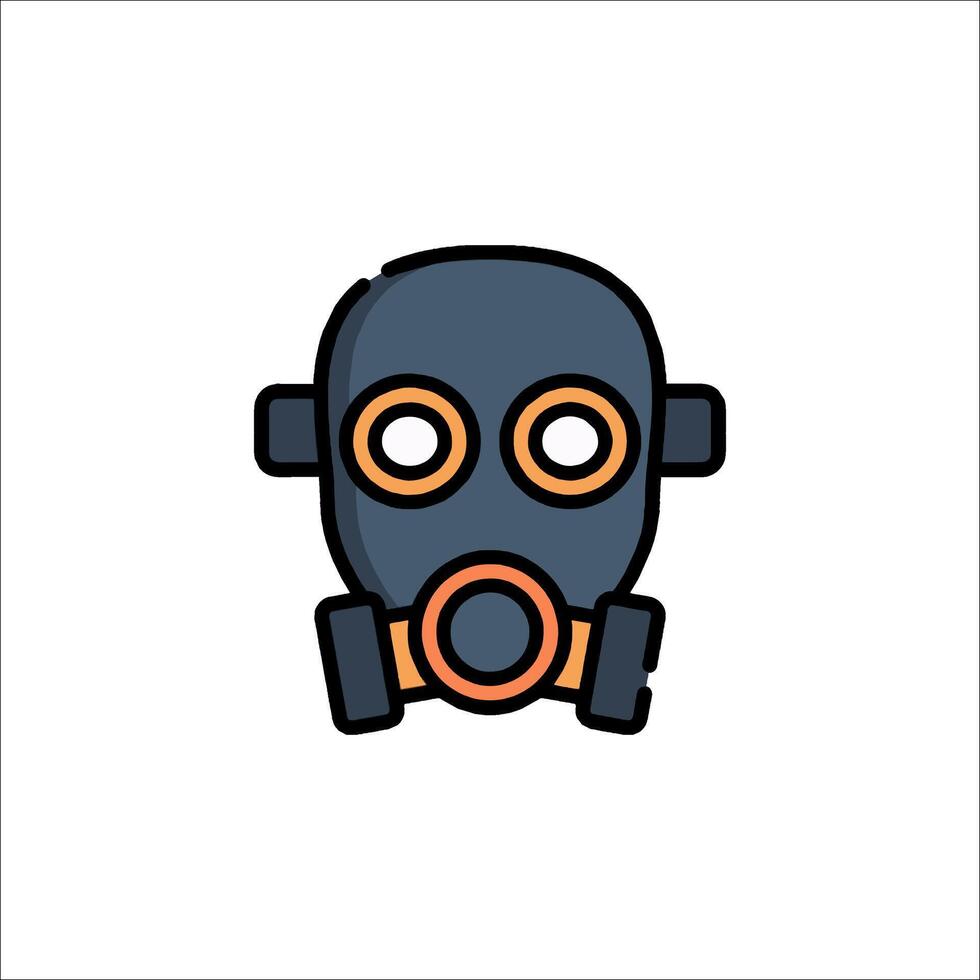 A gas mask icon on a white background vector