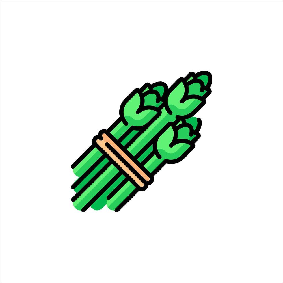 Asparagus icon illustration vector