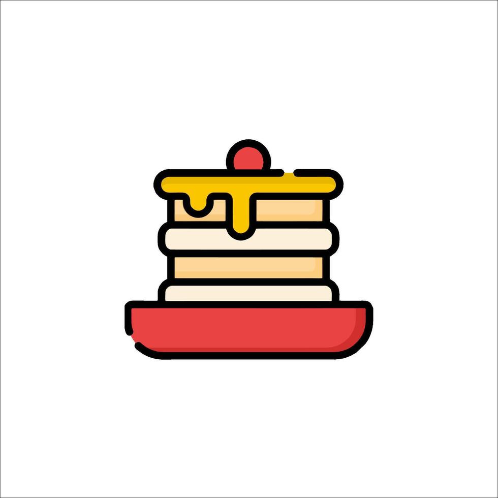 Pancakes icon illustration vector