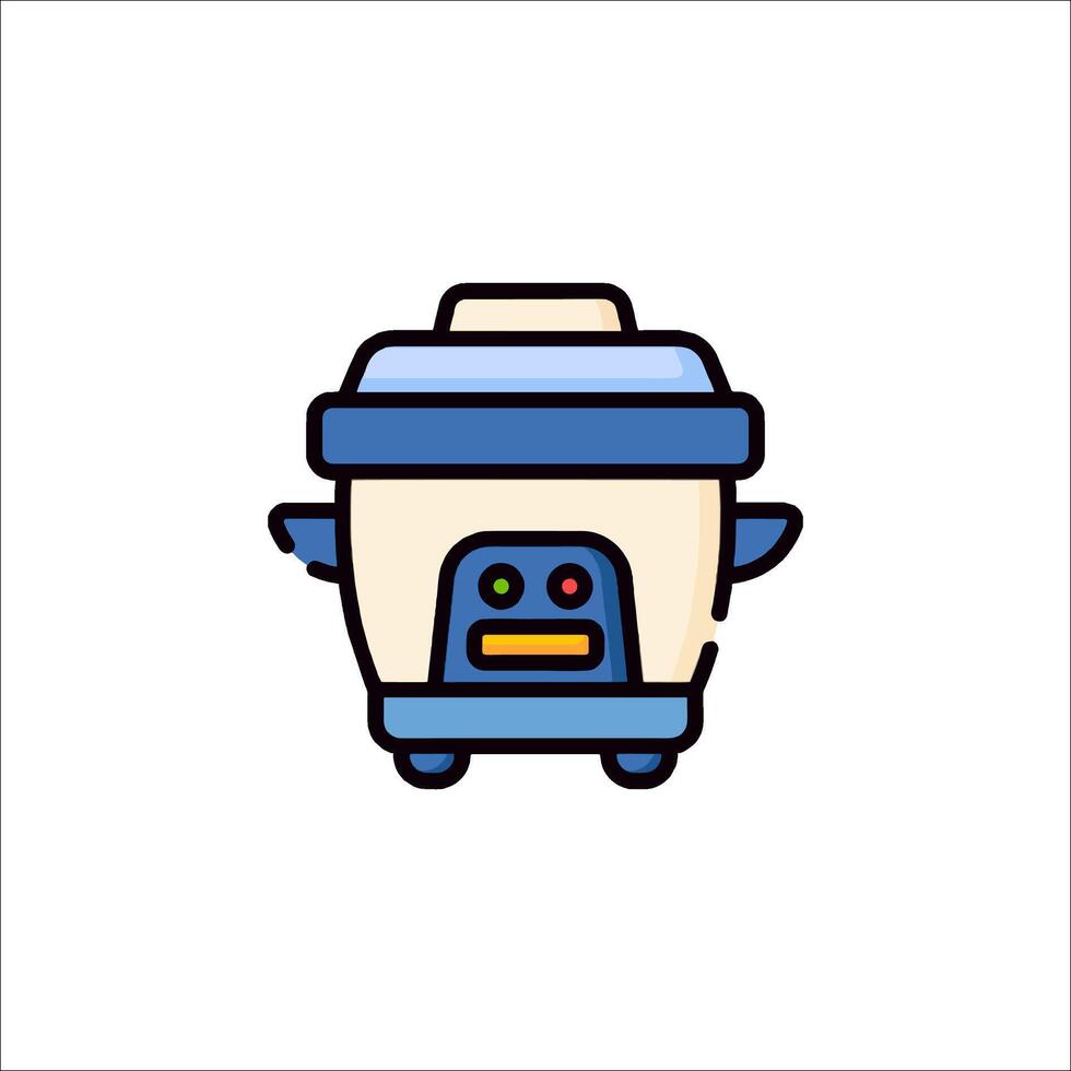 Rice cooker icon illustration vector