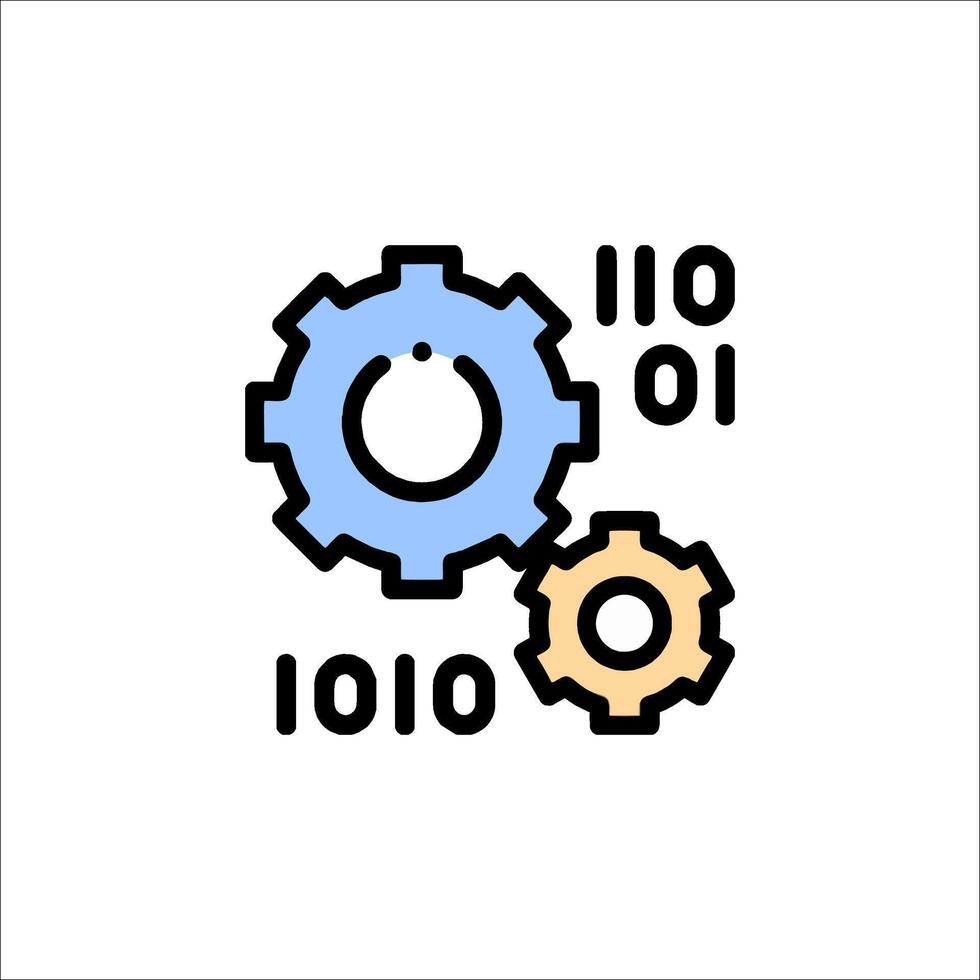 A gear wheel with the words 101 and 101 vector