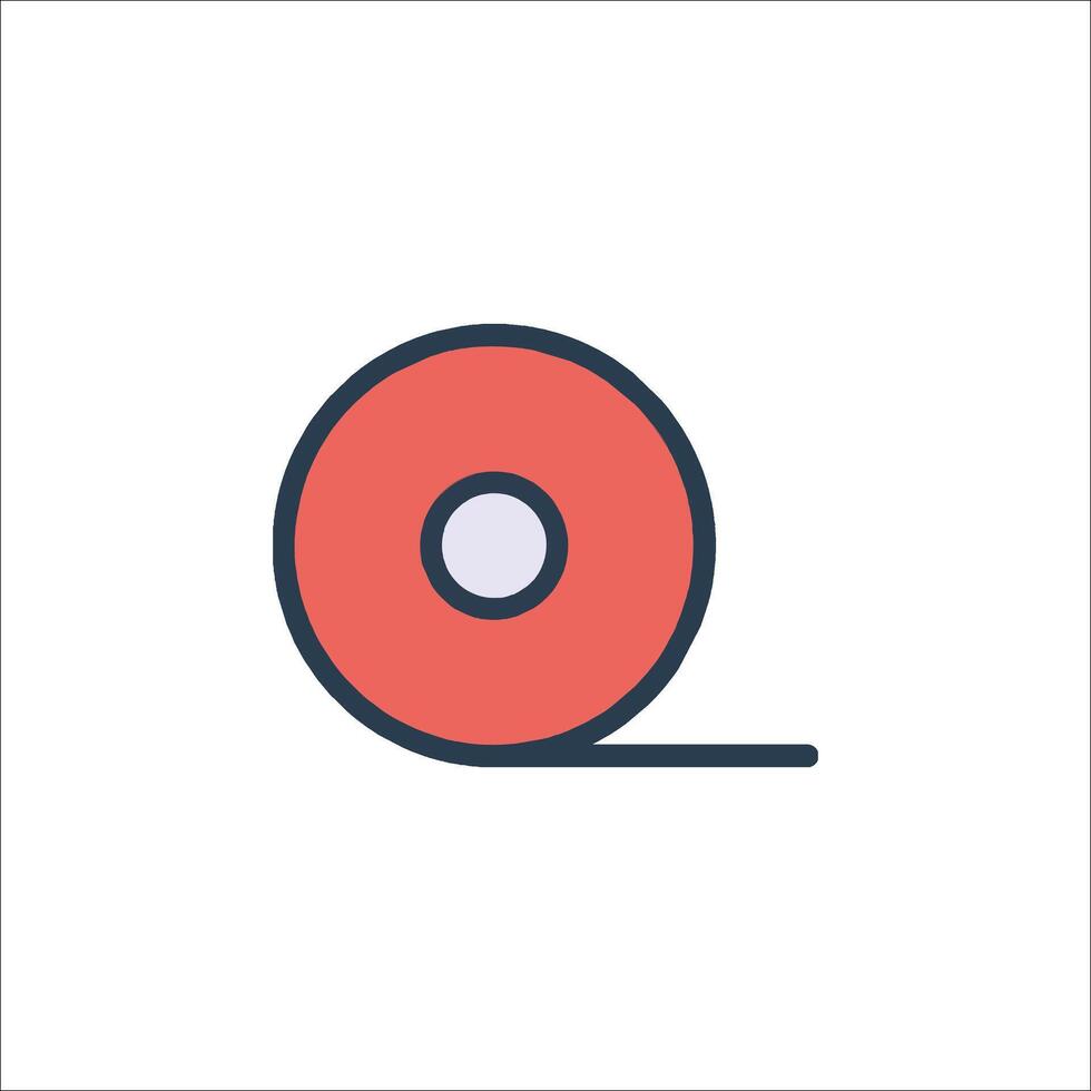 A roll of tape icon on a white background vector