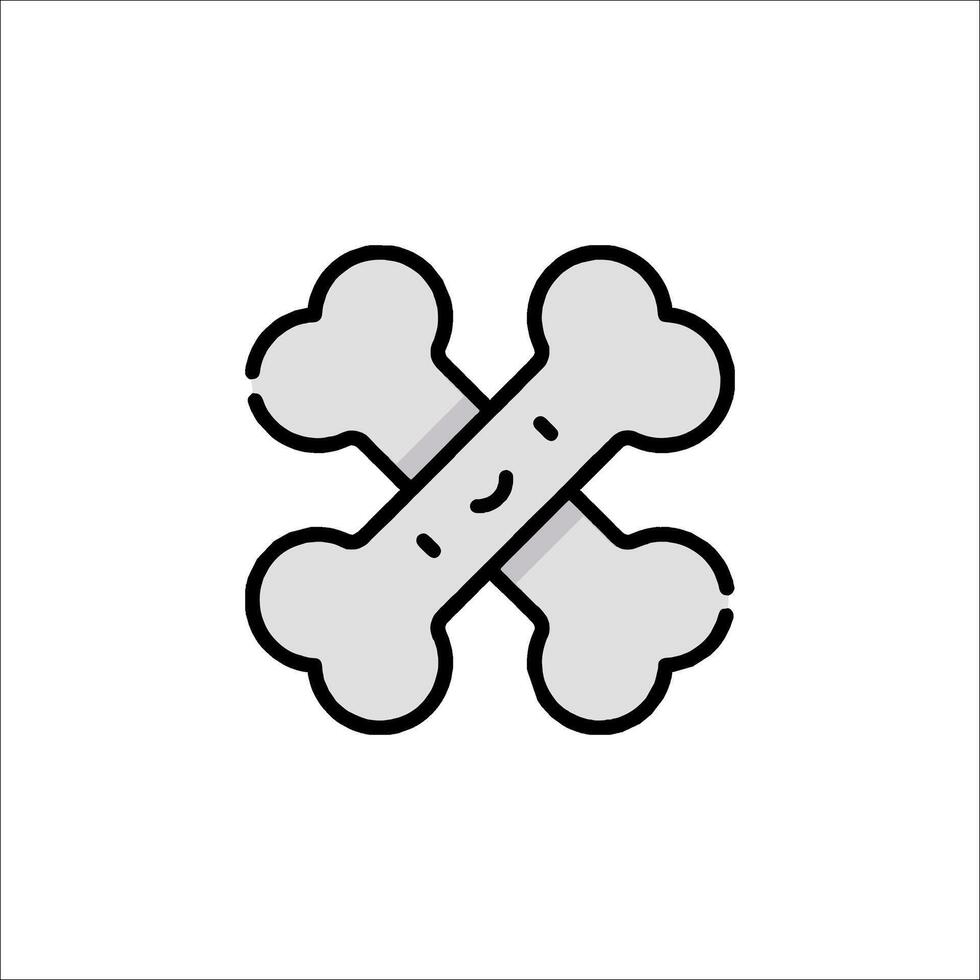 A bone cross icon on a white background vector