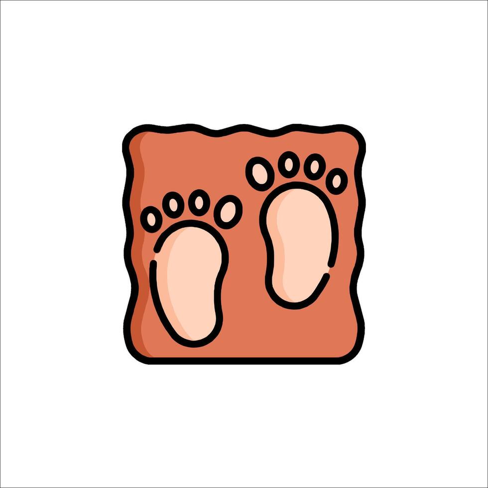 Footprints icon illustration vector