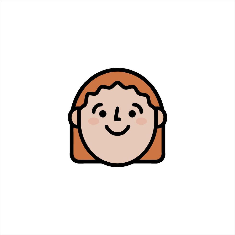 A woman's face with a smile on it vector