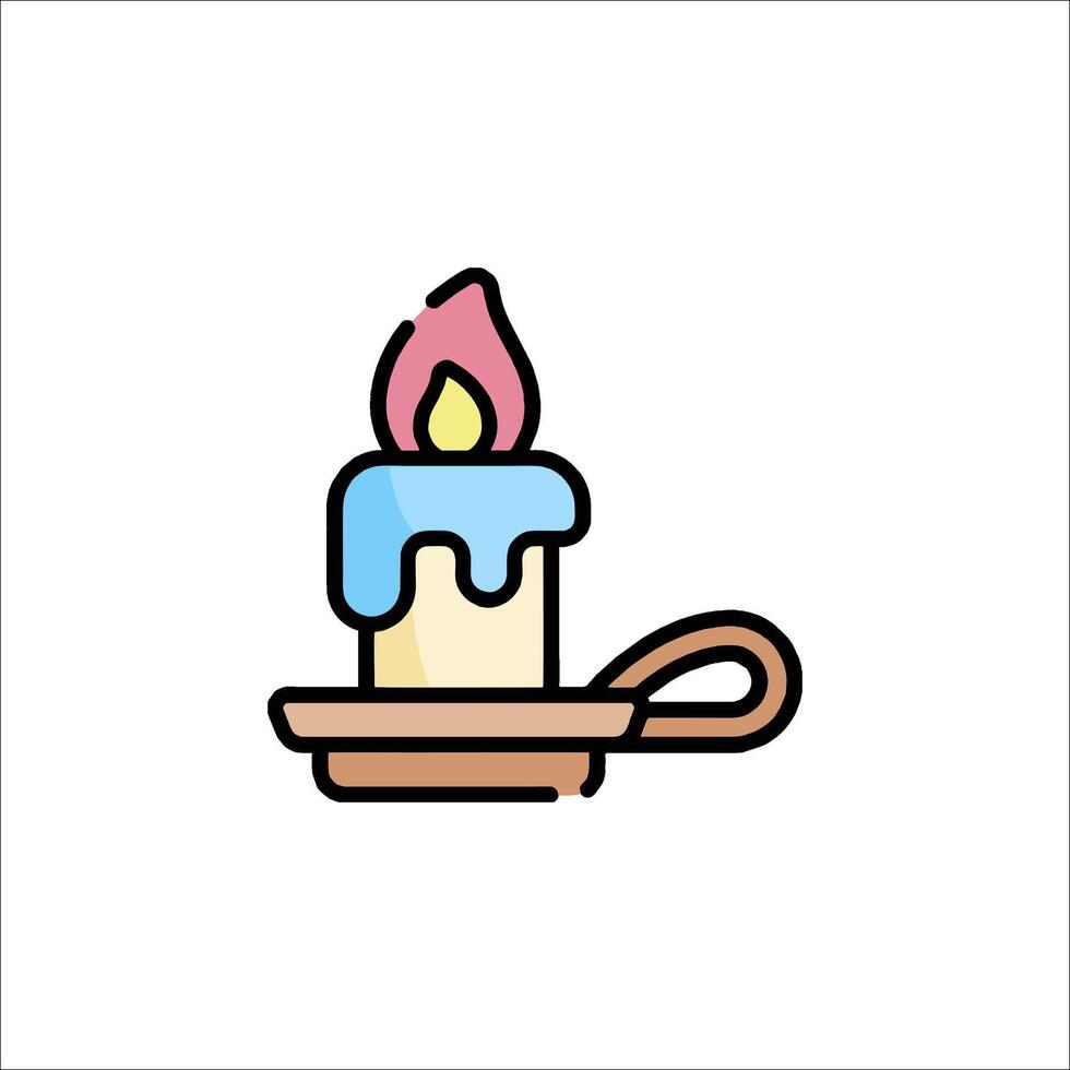Candle icon illustration vector