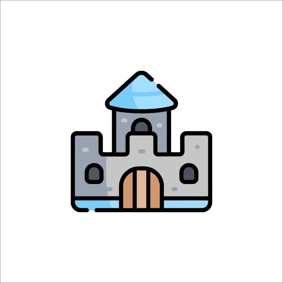 Castle icon illustration vector