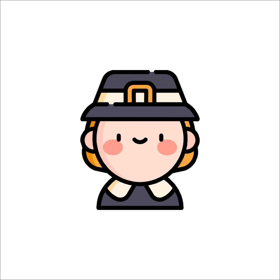 A cartoon character wearing a hat and a hat vector