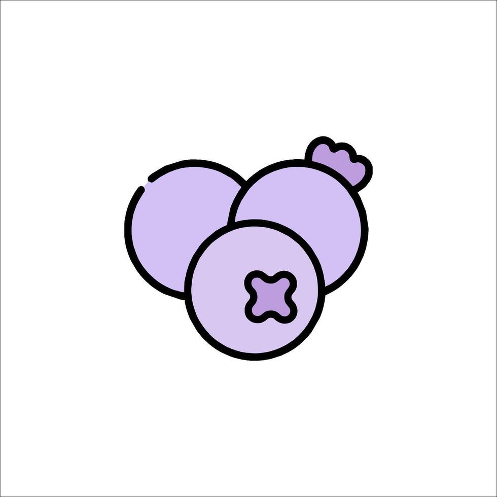A purple fruit icon on a white background vector