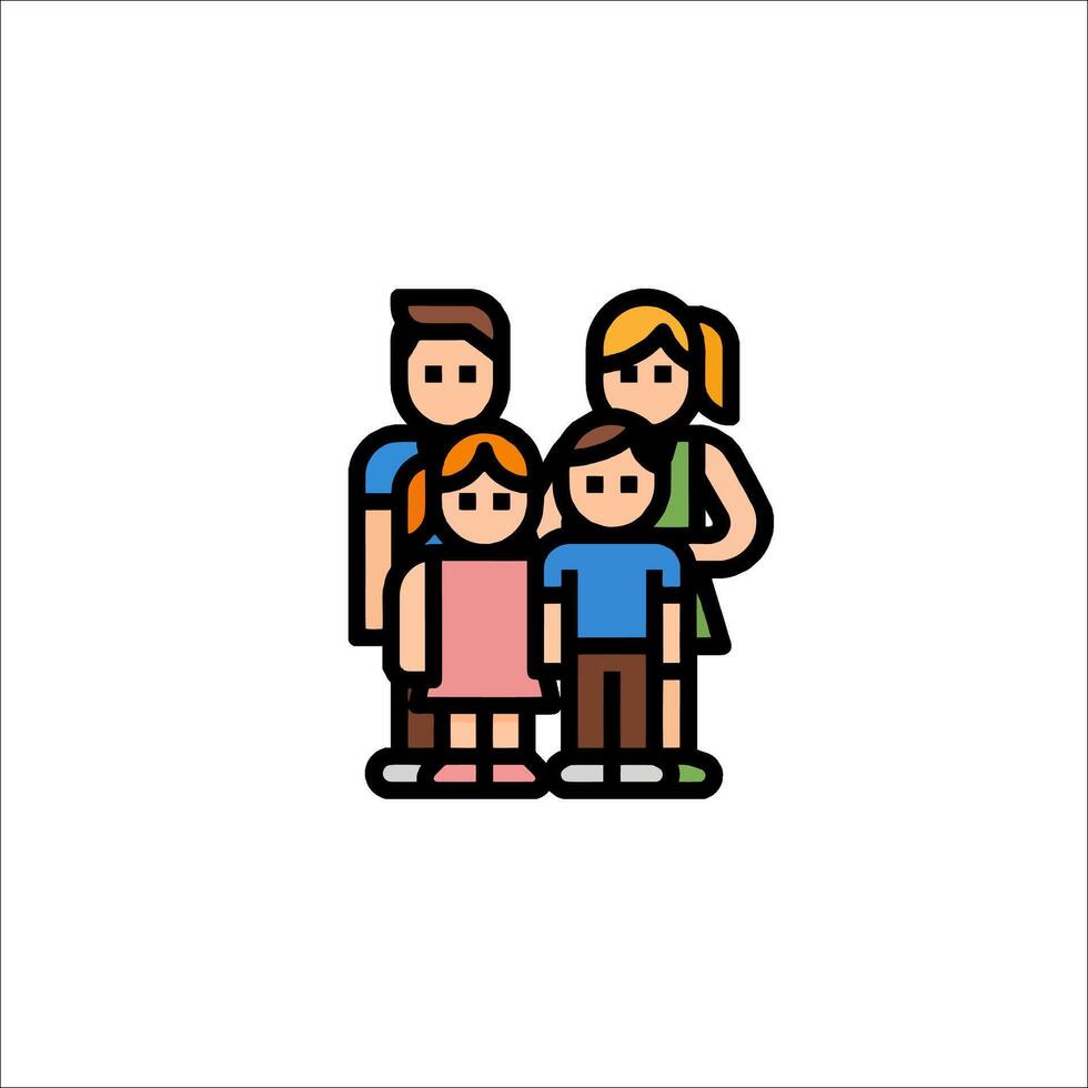 Family icon illustration vector