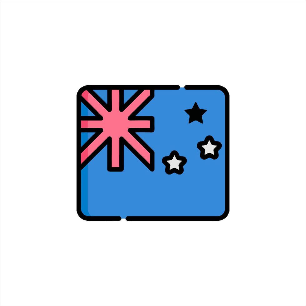 Australia flag icon vector