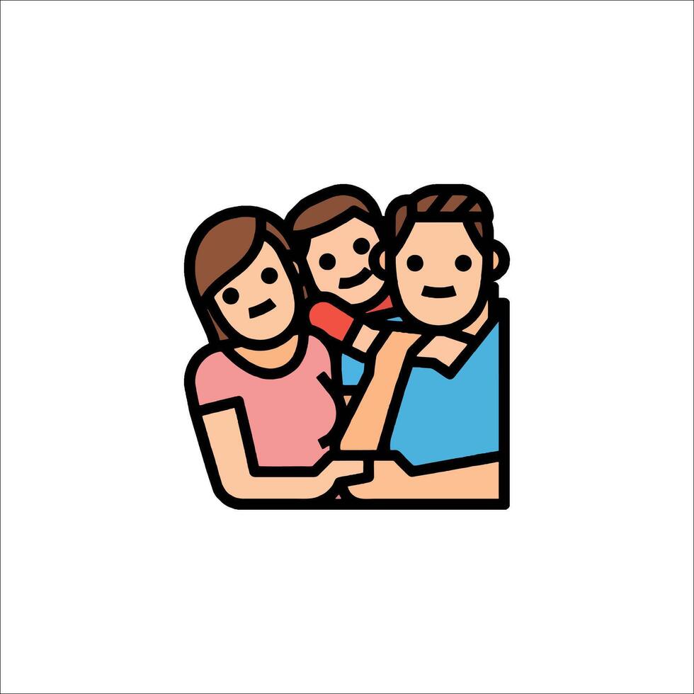 Family icon illustration vector