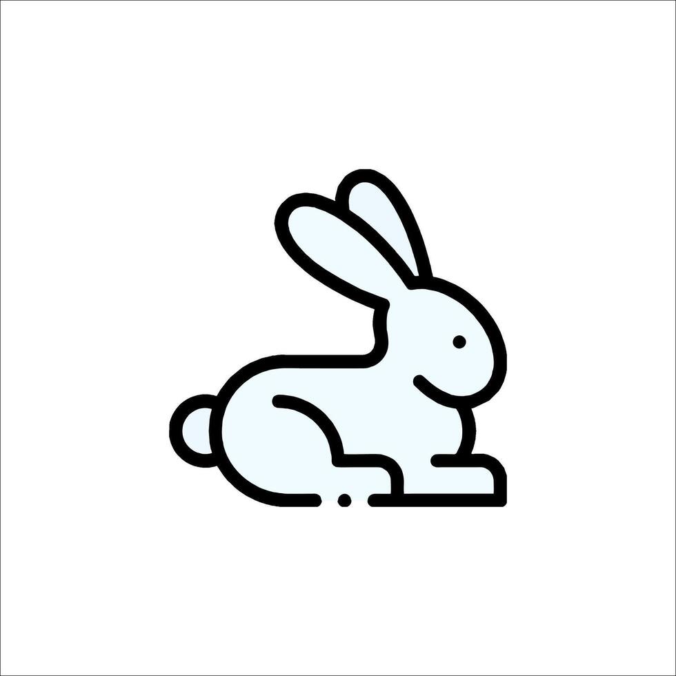 A rabbit icon on a white background vector