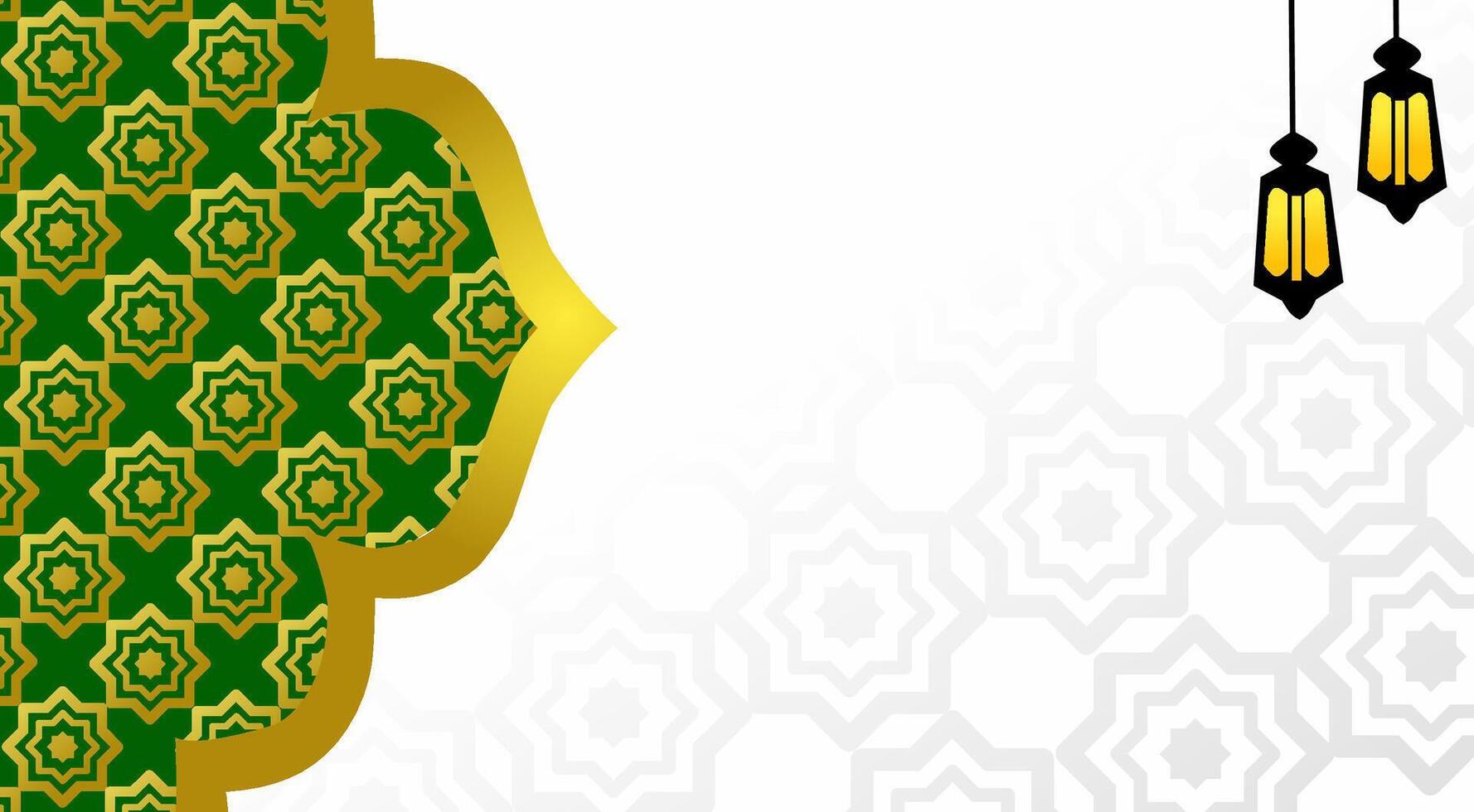 Islamic background event design vector