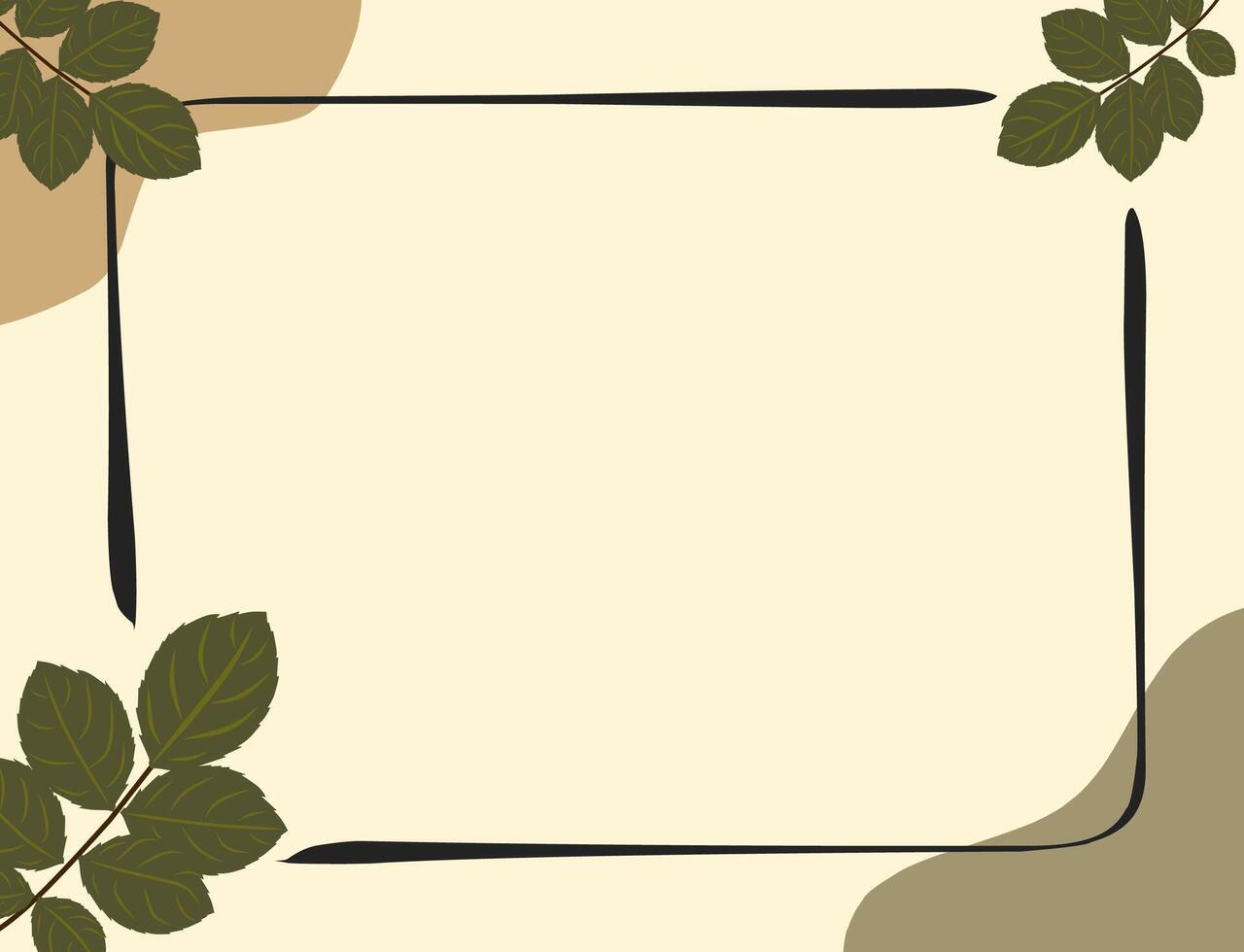 Decoration flower frame background vector