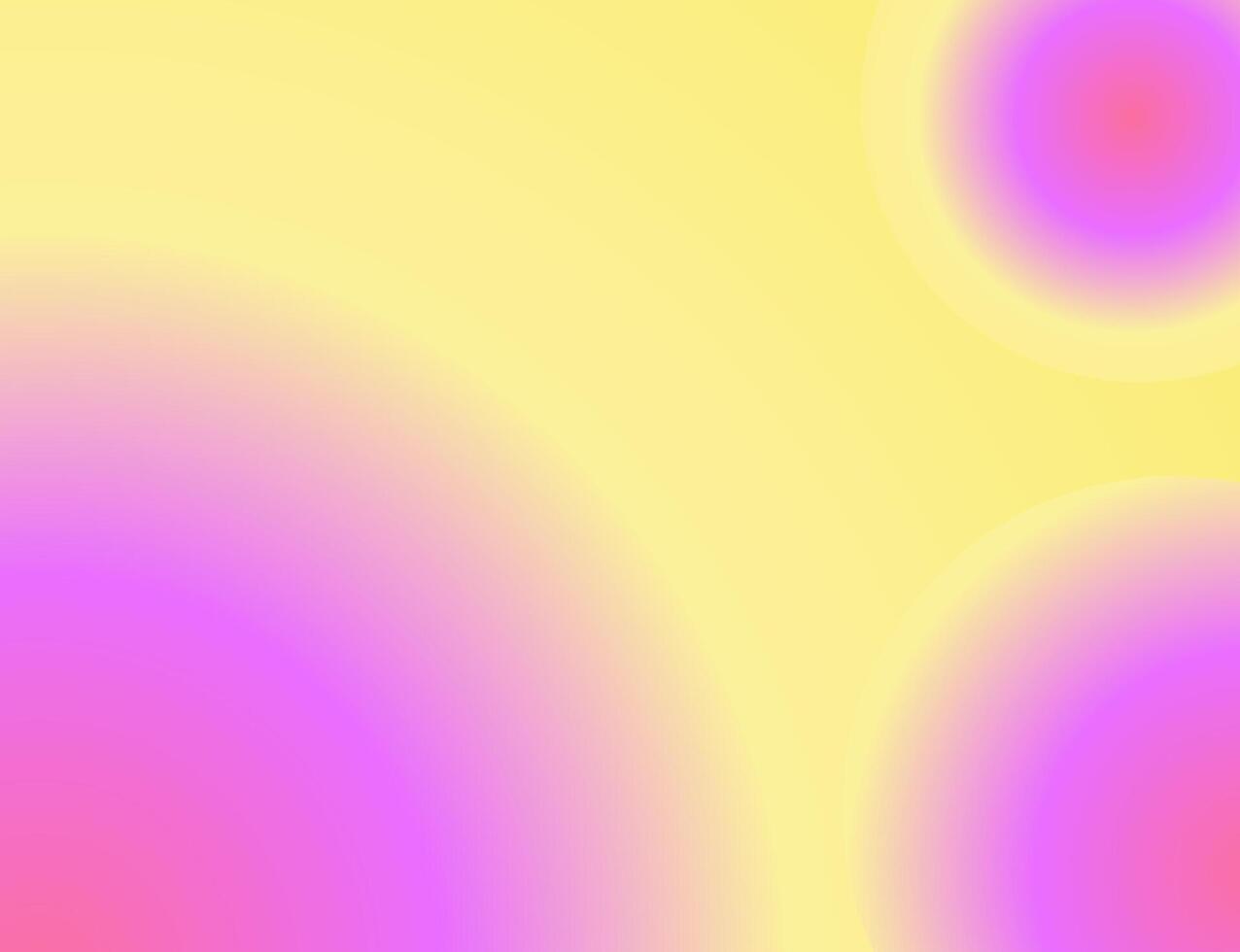 A pink and yellow background with circles vector