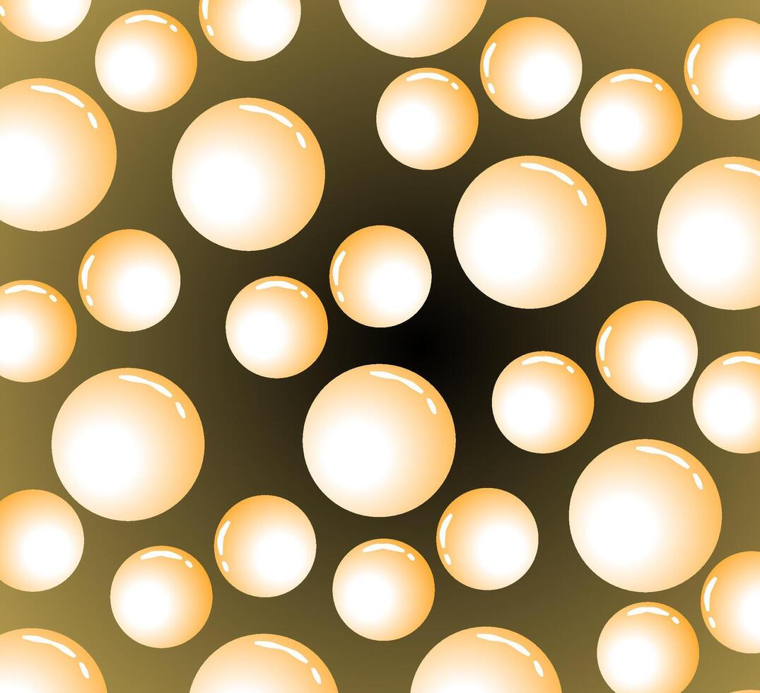 Orange bubble water vector
