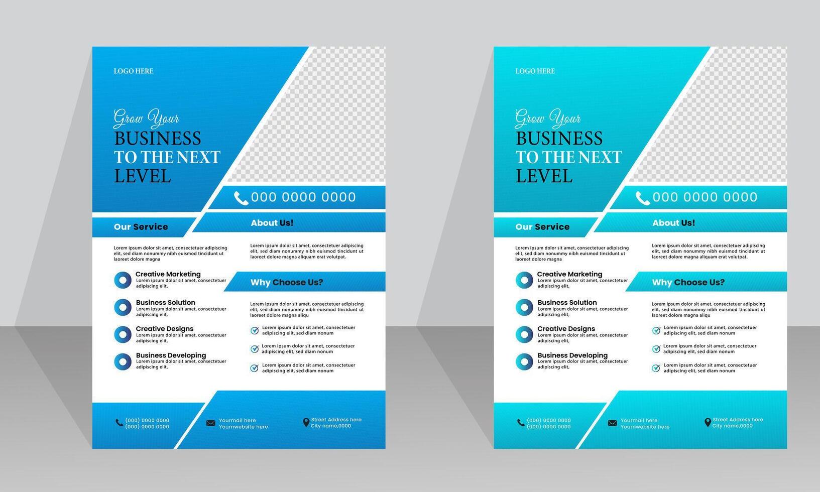 digital Business marketing flyer design vector