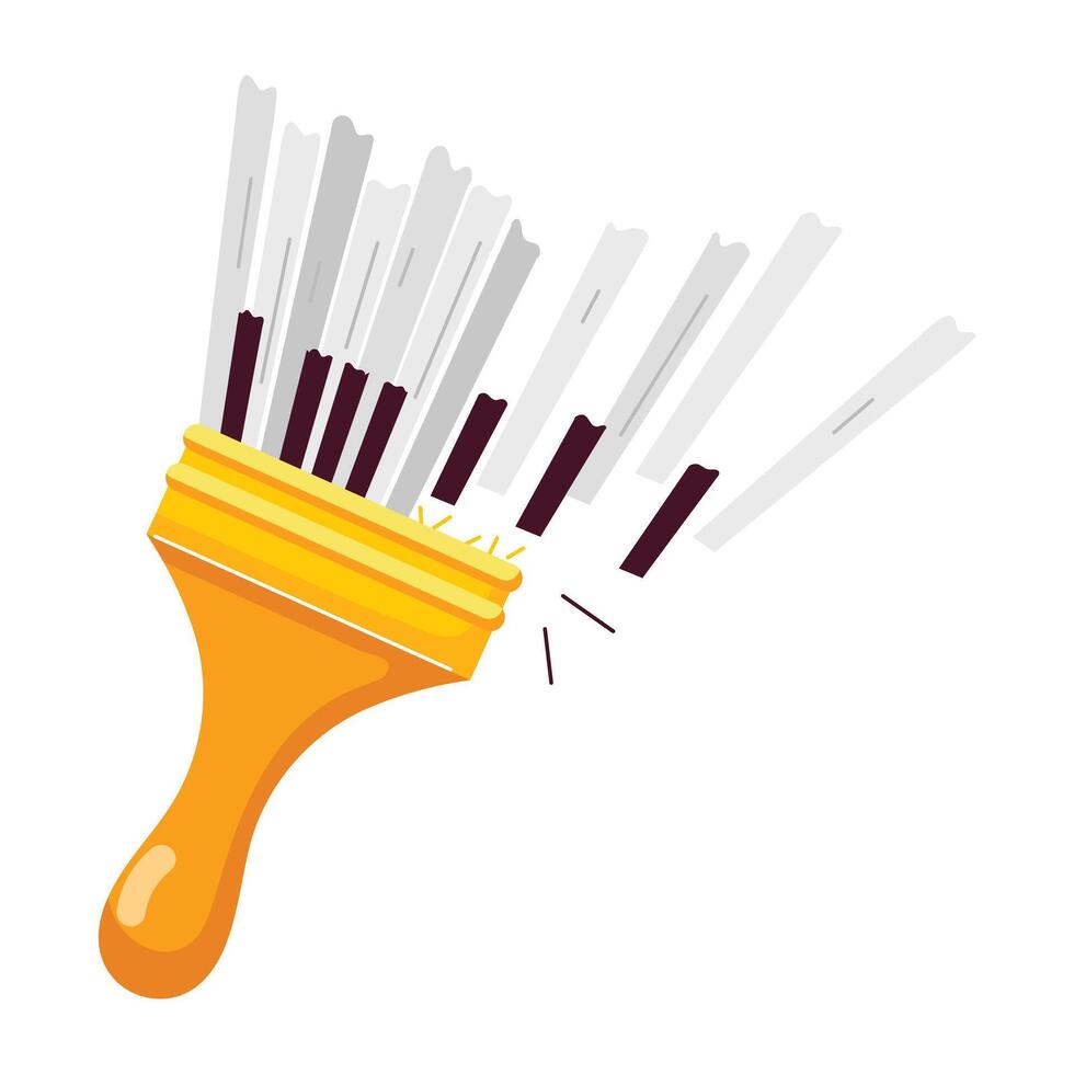 Piano stamp sticker in flat style vector