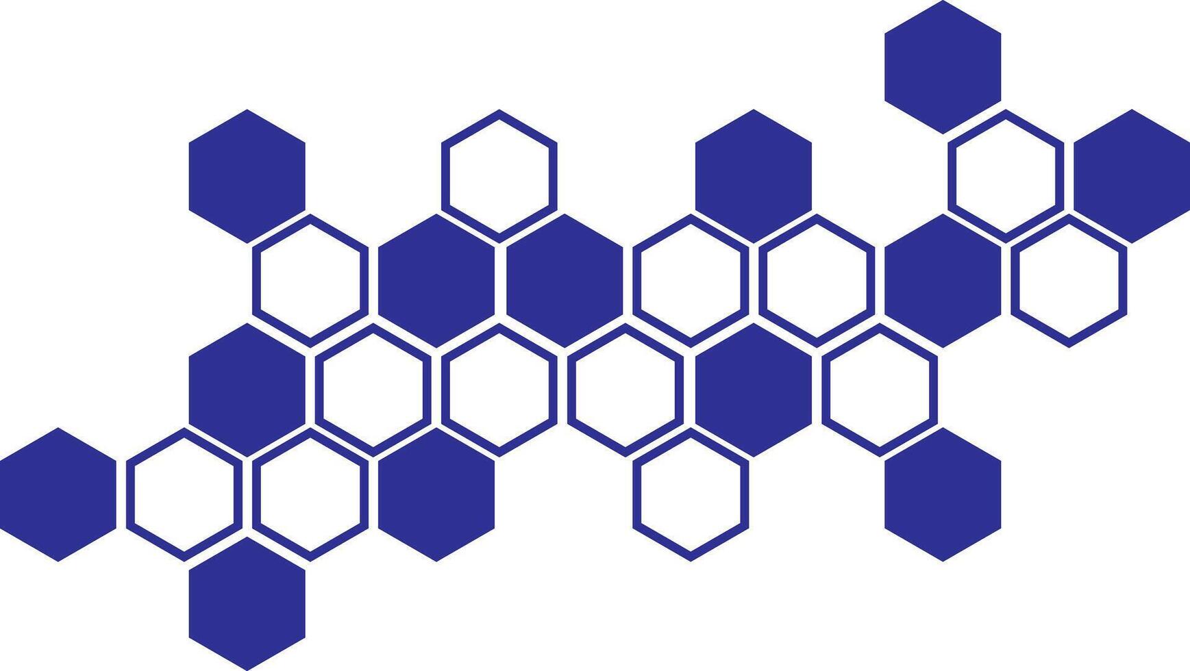 simple abstract dark blue color honeycomb polygon pattern a blue and white pattern with geometric shapes vector
