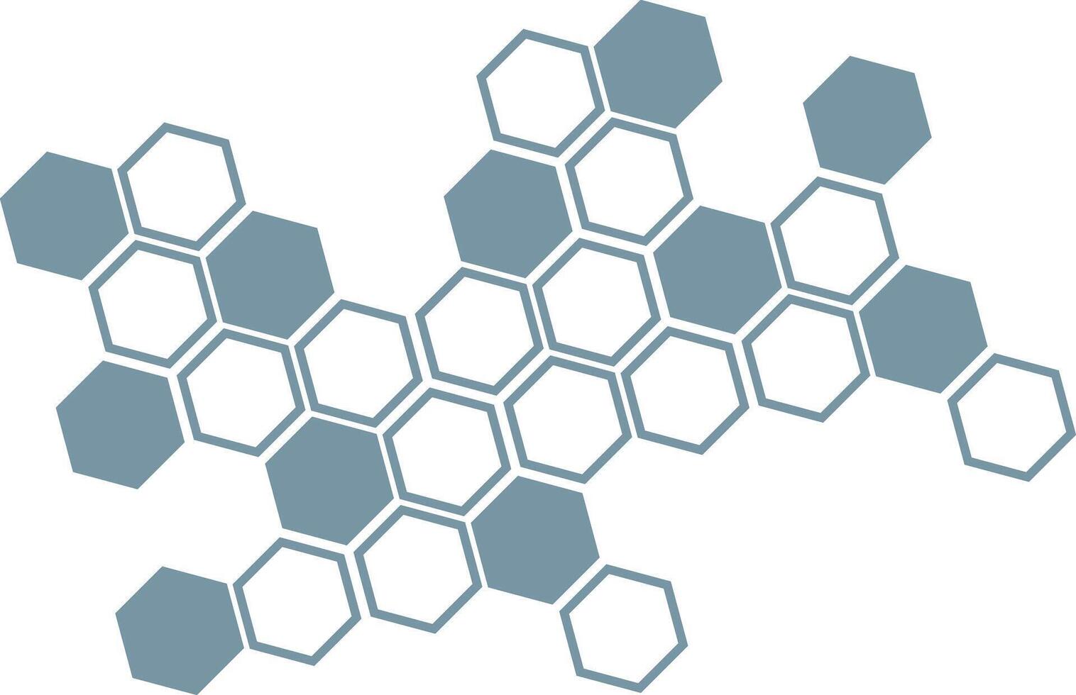 simple abstract earth tone color honeycomb polygon pattern vector