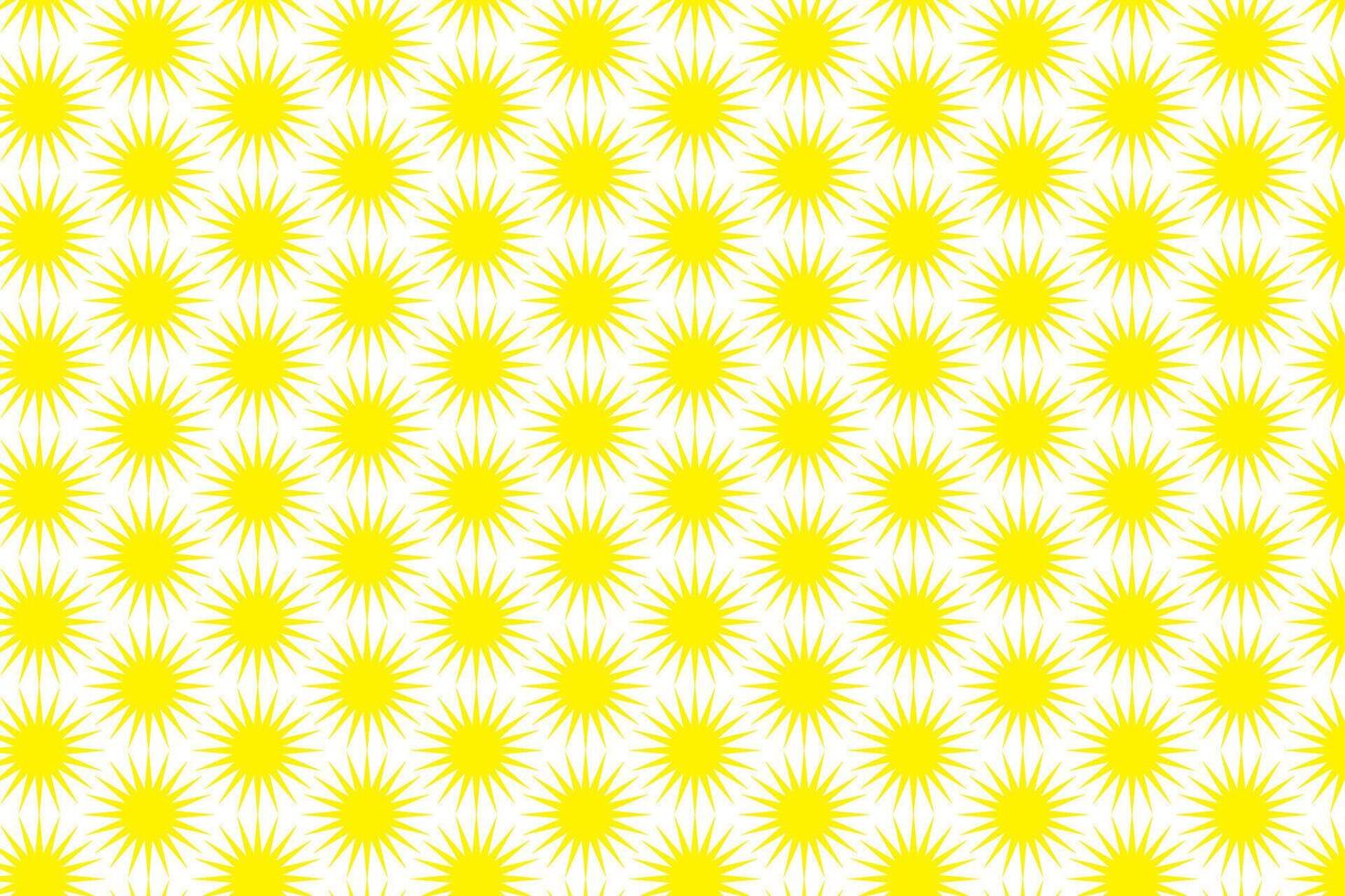 simple abstract yellow color creative sun pattern yellow flower on a white background vector