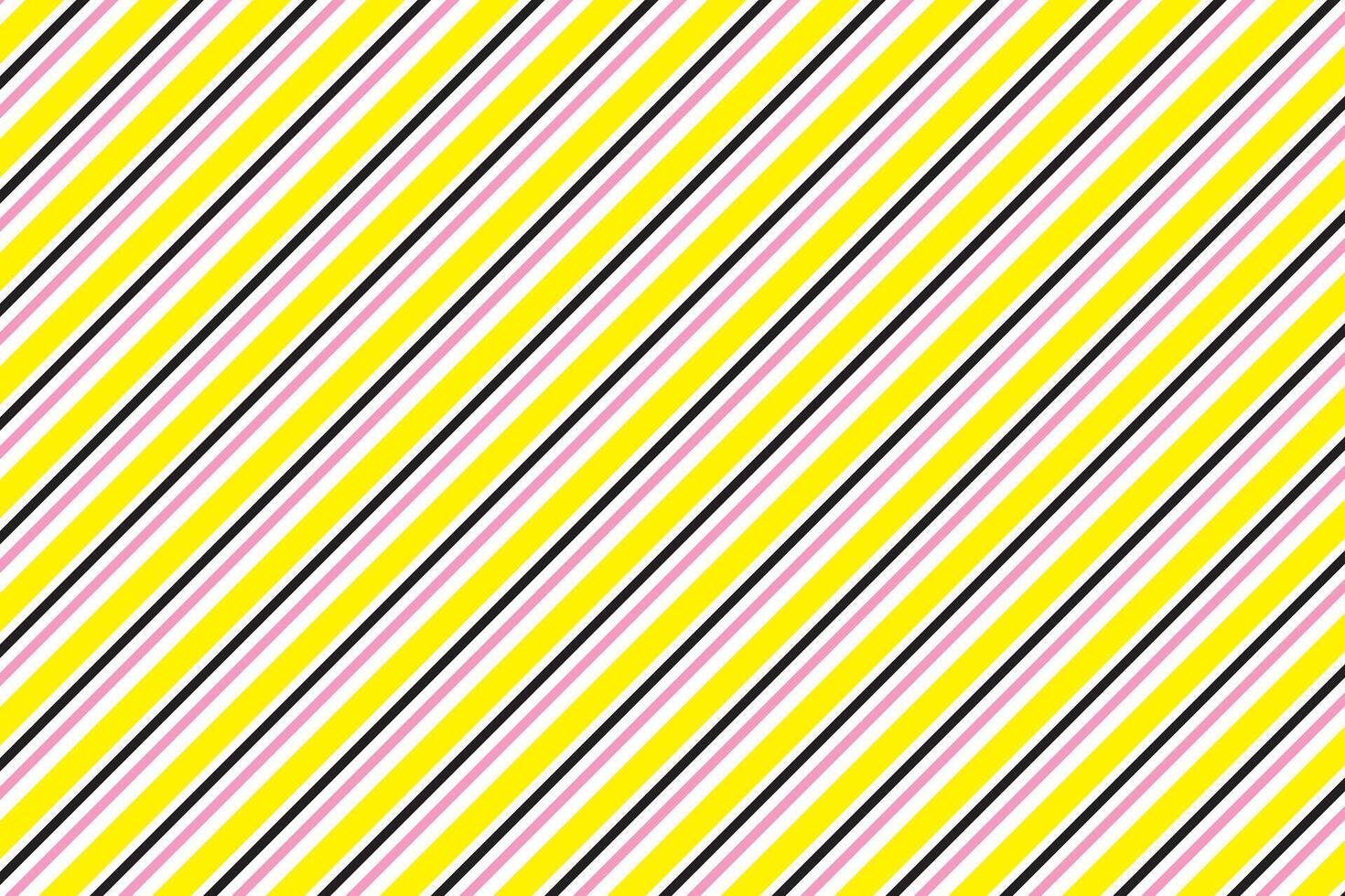 simple abstract yellow black pink color diagonal line pattern yellow and black lines on a yellow background vector