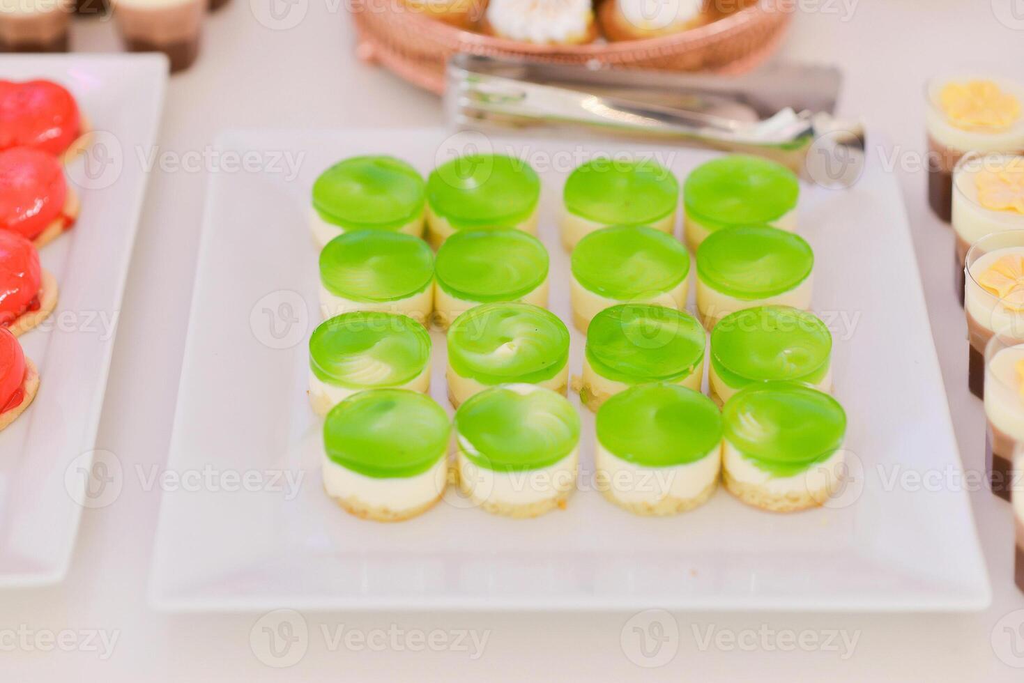 Elegant Sweets Display at Wedding Reception photo