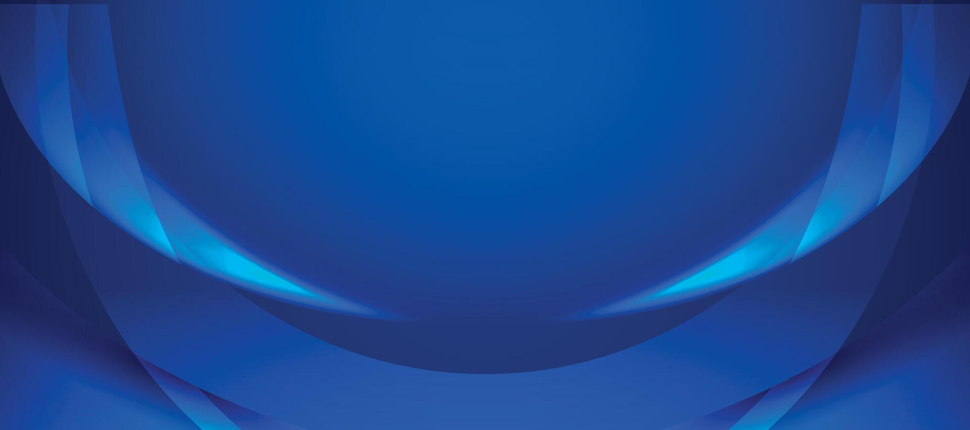Blue abstract geometric shape background. Light effect dark blue. Tech, modern, premium, elegant, future. vector