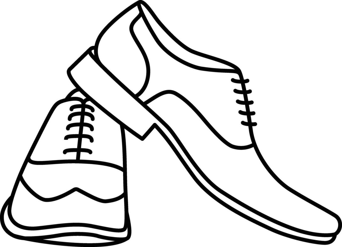 the outline icon of Formal Loafers vector