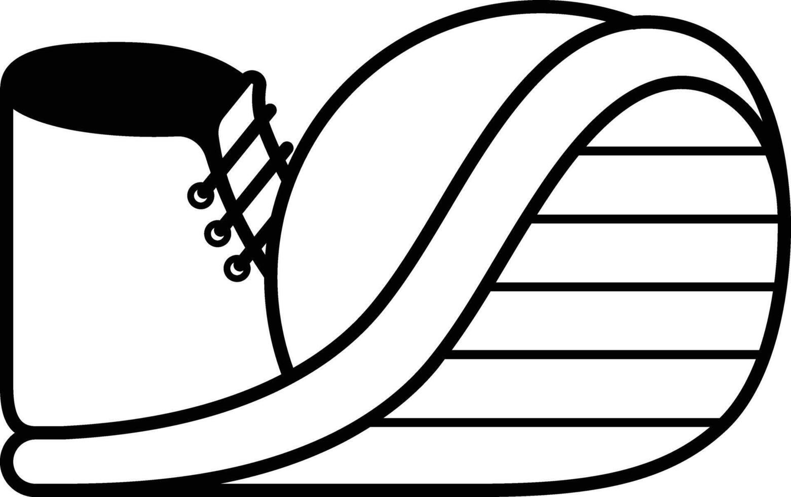 the outline icon of Cartoonish Sneakers vector
