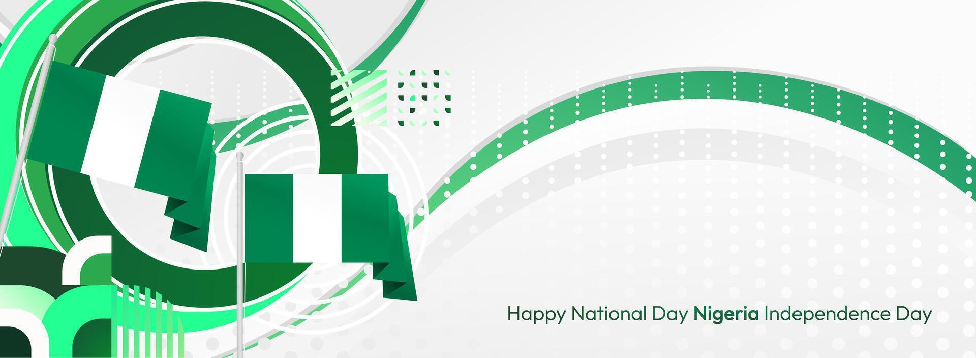 National Day of Design Poster. Poster design featuring Nigeria national day with modern and professional design. vector