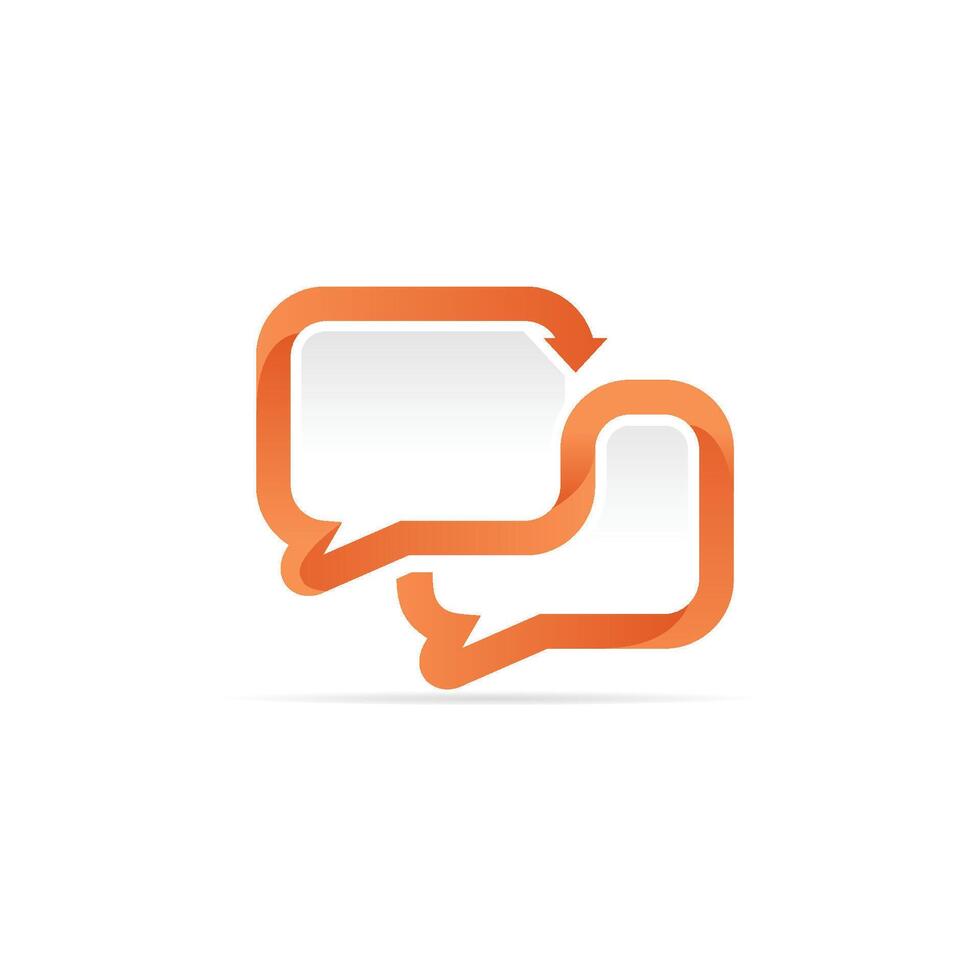 Bubble Chat logo design template vector