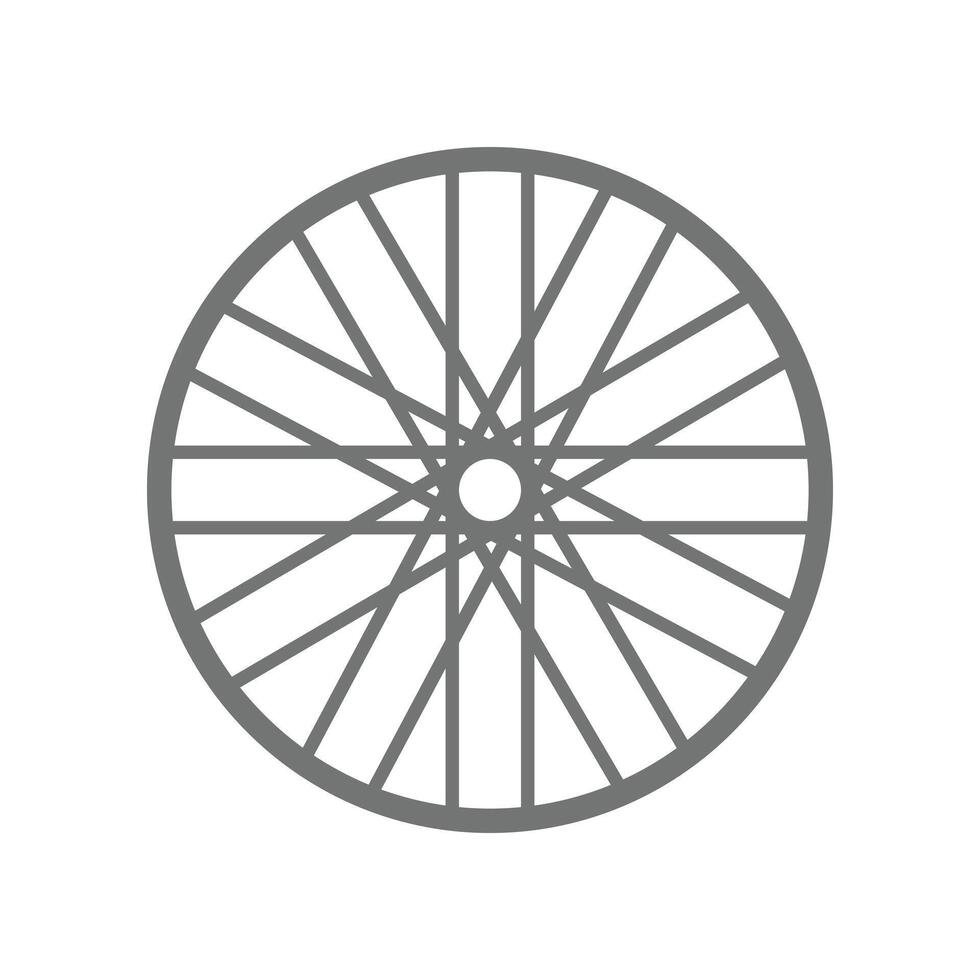 bicycle rim icon logo design template vector