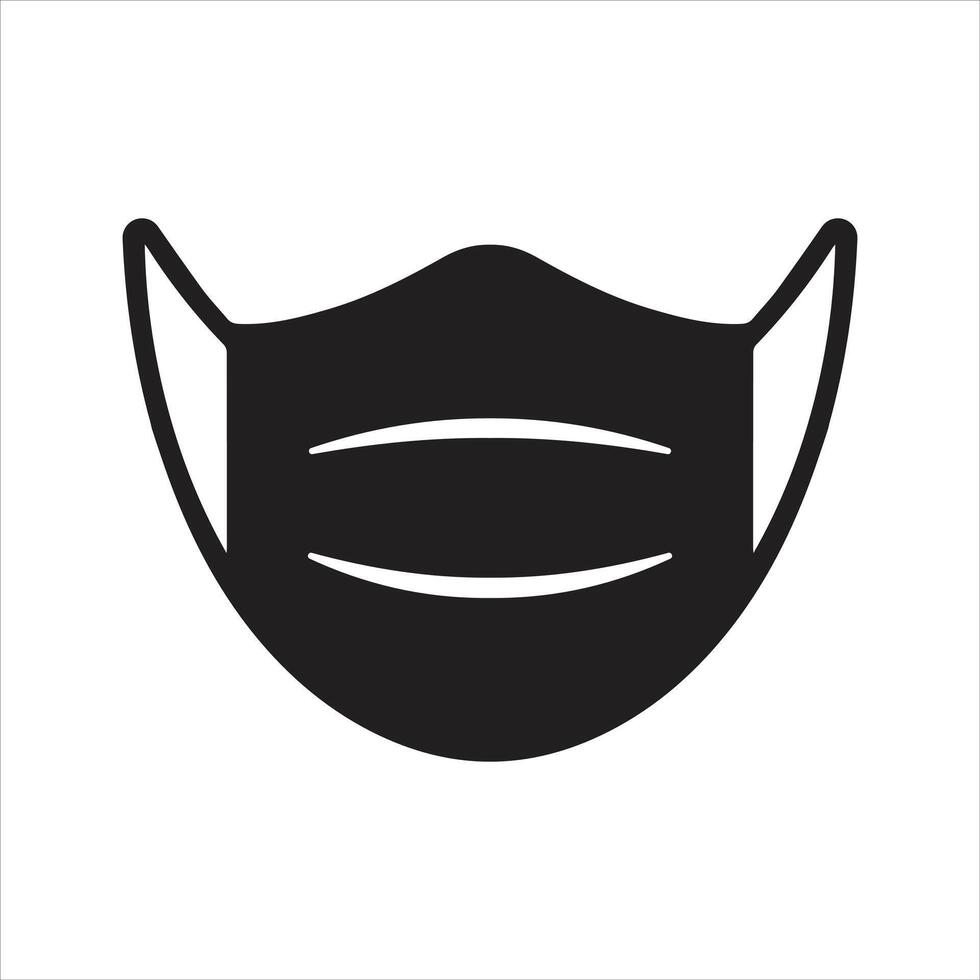 Face mask icon. Face covering icon vector