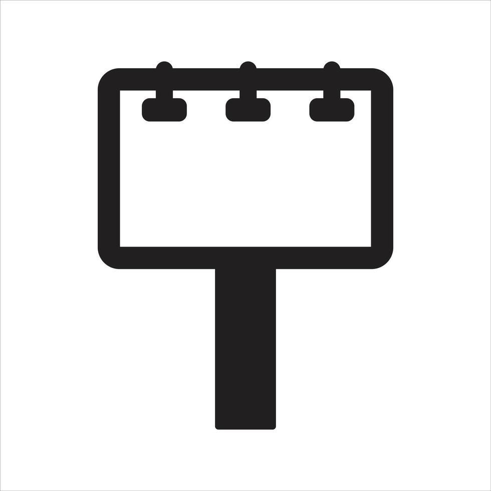 Blank billboard icon vector