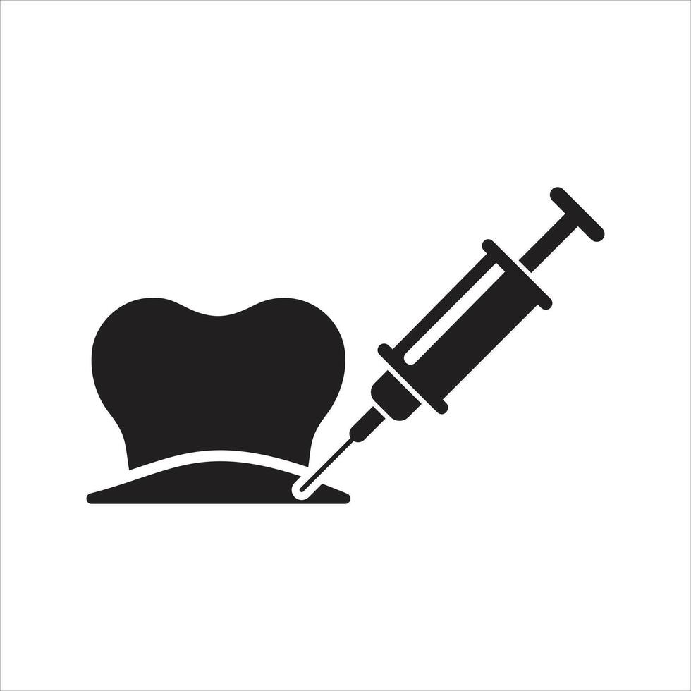 Anesthesia injection icon vector