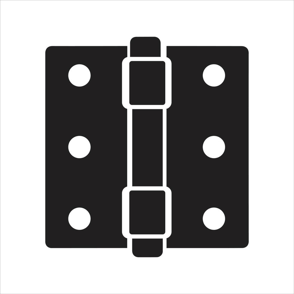 Door hinge icon vector